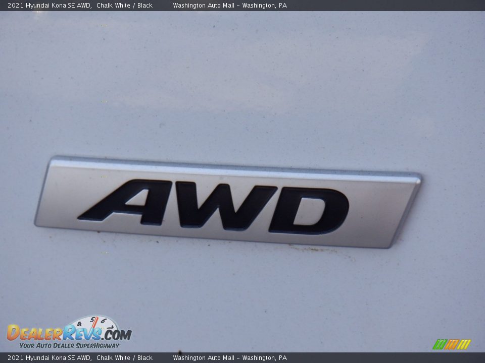 2021 Hyundai Kona SE AWD Chalk White / Black Photo #10