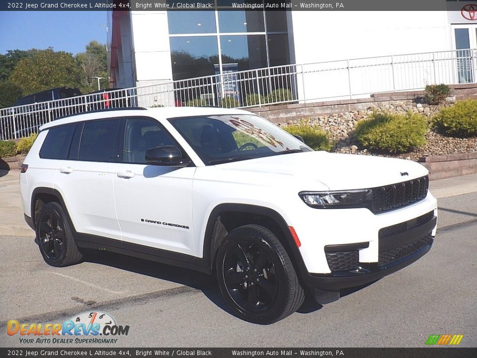 2022 Jeep Grand Cherokee L Altitude 4x4 Bright White / Global Black Photo #1