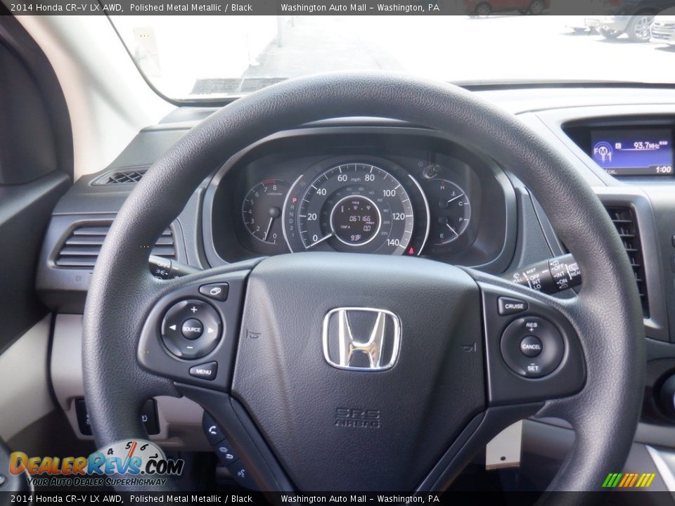 2014 Honda CR-V LX AWD Polished Metal Metallic / Black Photo #22
