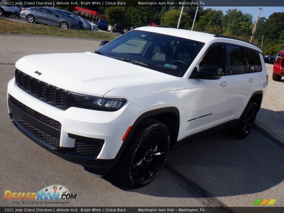 2022 Jeep Grand Cherokee L Altitude 4x4 Bright White / Global Black Photo #11