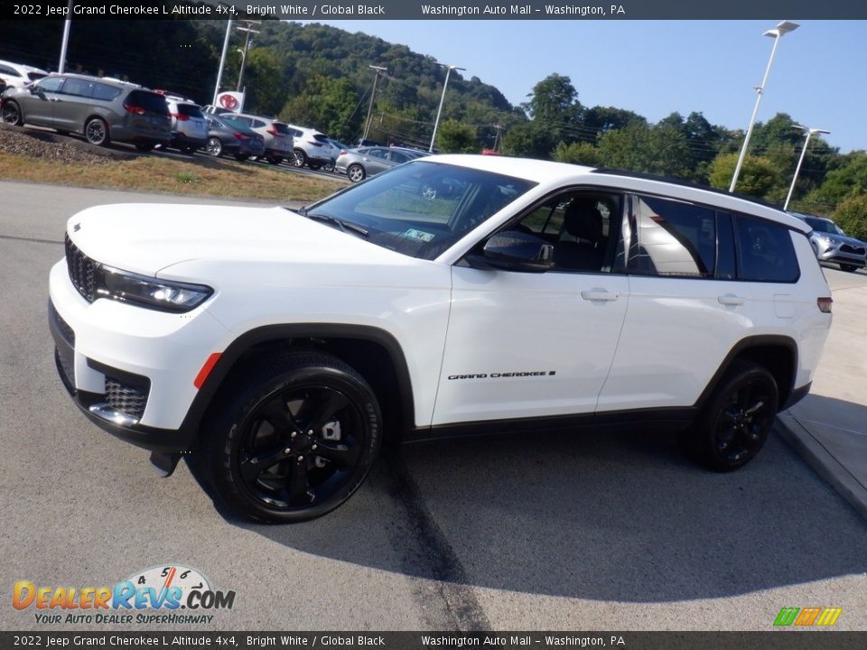 2022 Jeep Grand Cherokee L Altitude 4x4 Bright White / Global Black Photo #13