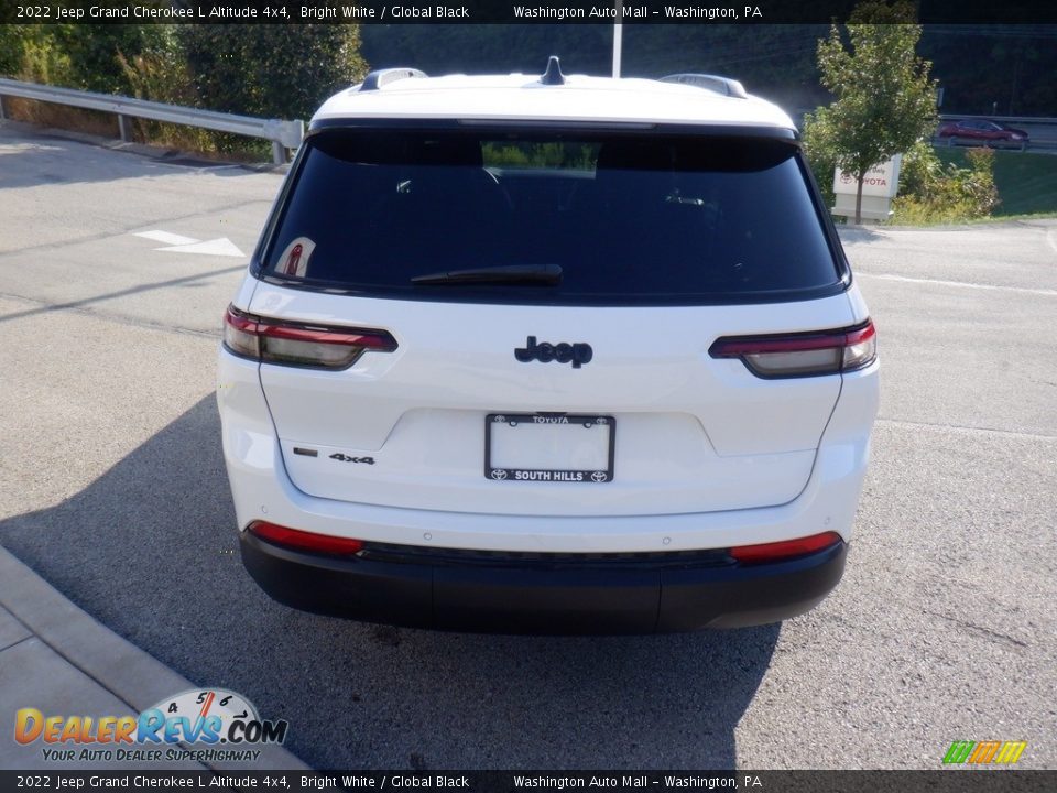 2022 Jeep Grand Cherokee L Altitude 4x4 Bright White / Global Black Photo #15