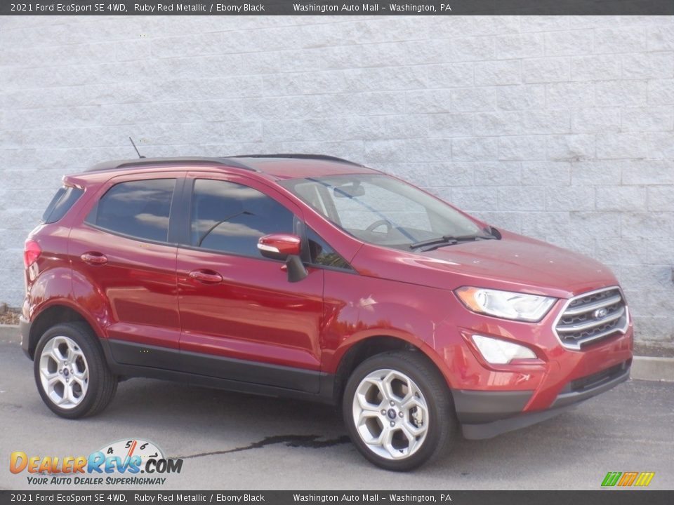 2021 Ford EcoSport SE 4WD Ruby Red Metallic / Ebony Black Photo #1