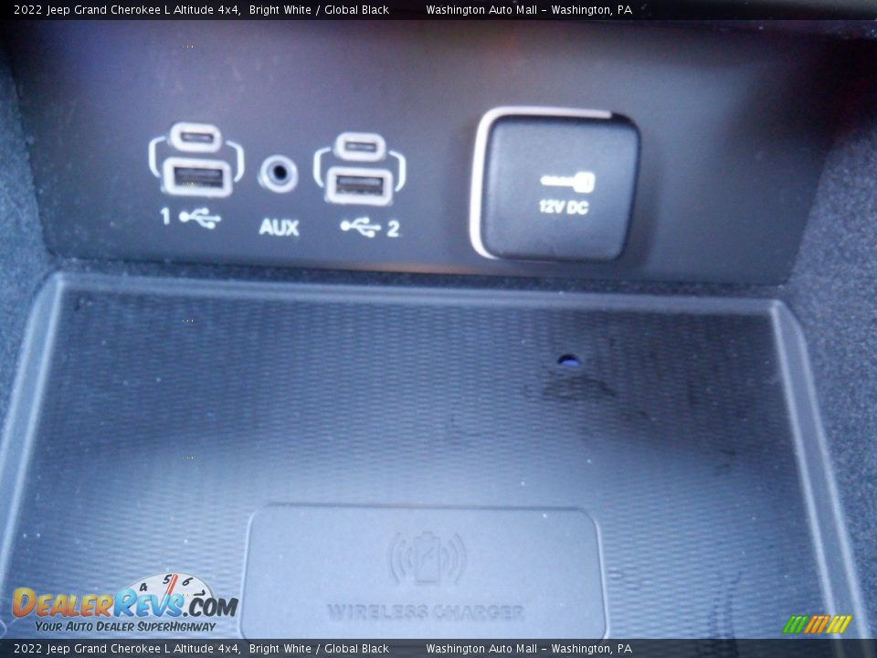 2022 Jeep Grand Cherokee L Altitude 4x4 Bright White / Global Black Photo #23
