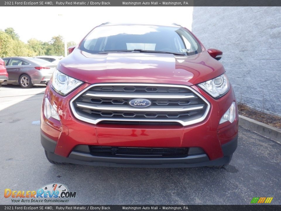 2021 Ford EcoSport SE 4WD Ruby Red Metallic / Ebony Black Photo #3