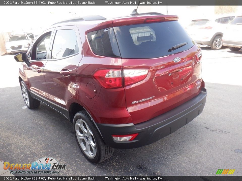 2021 Ford EcoSport SE 4WD Ruby Red Metallic / Ebony Black Photo #5