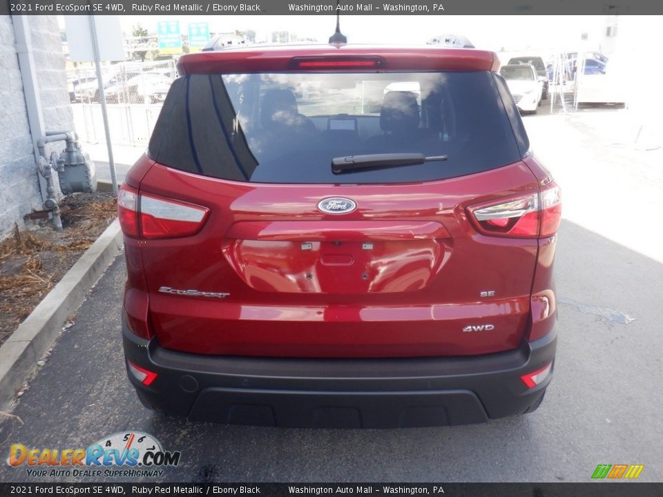 2021 Ford EcoSport SE 4WD Ruby Red Metallic / Ebony Black Photo #6