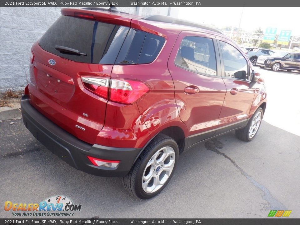 2021 Ford EcoSport SE 4WD Ruby Red Metallic / Ebony Black Photo #7