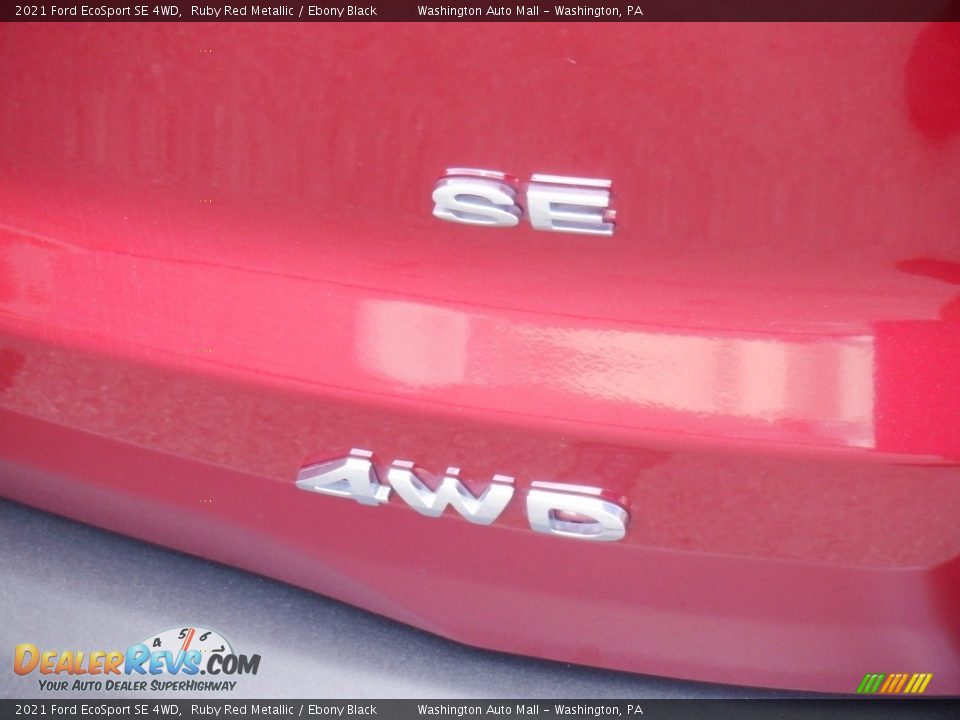 2021 Ford EcoSport SE 4WD Ruby Red Metallic / Ebony Black Photo #8
