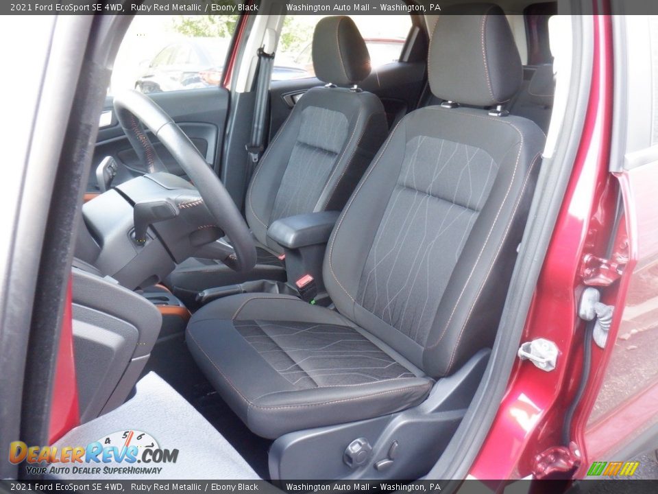Front Seat of 2021 Ford EcoSport SE 4WD Photo #10