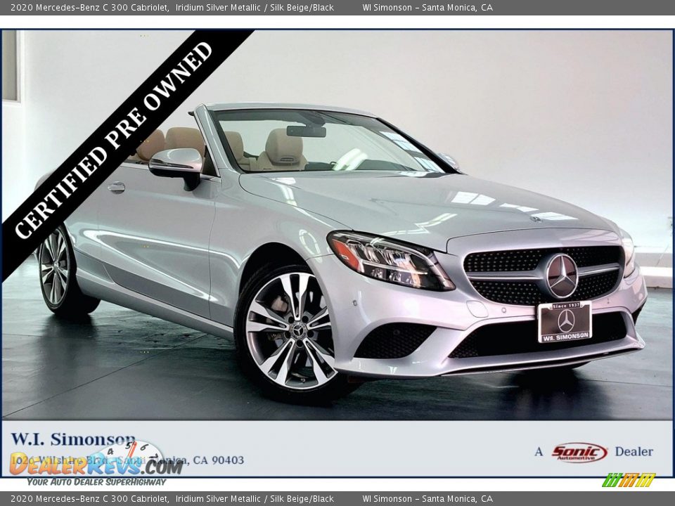 2020 Mercedes-Benz C 300 Cabriolet Iridium Silver Metallic / Silk Beige/Black Photo #1