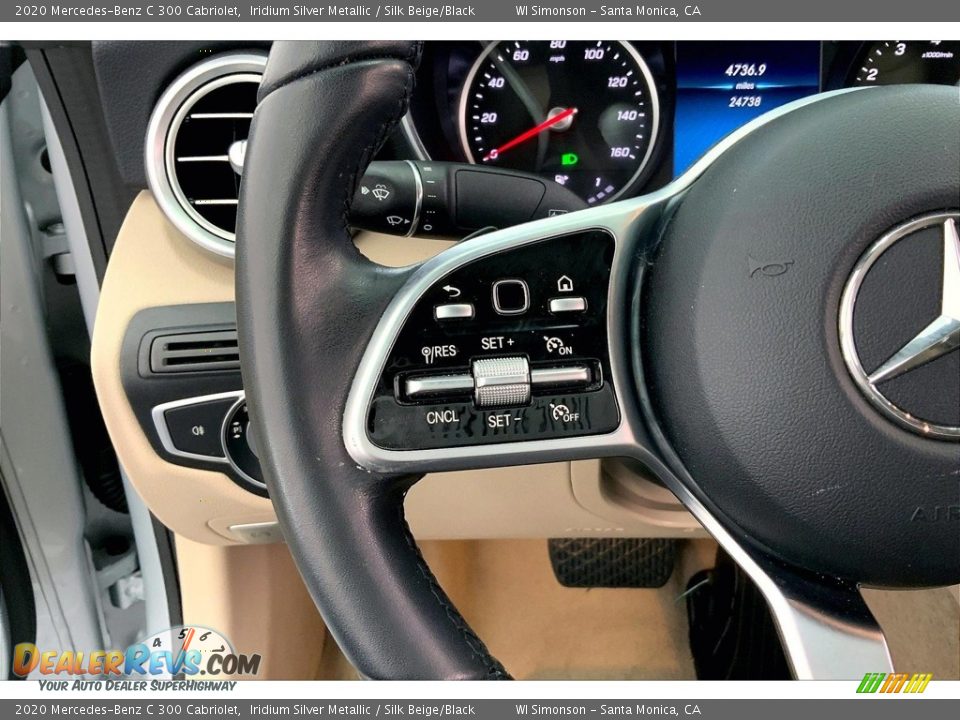 2020 Mercedes-Benz C 300 Cabriolet Steering Wheel Photo #21