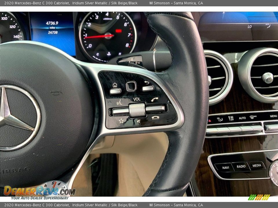 2020 Mercedes-Benz C 300 Cabriolet Steering Wheel Photo #22