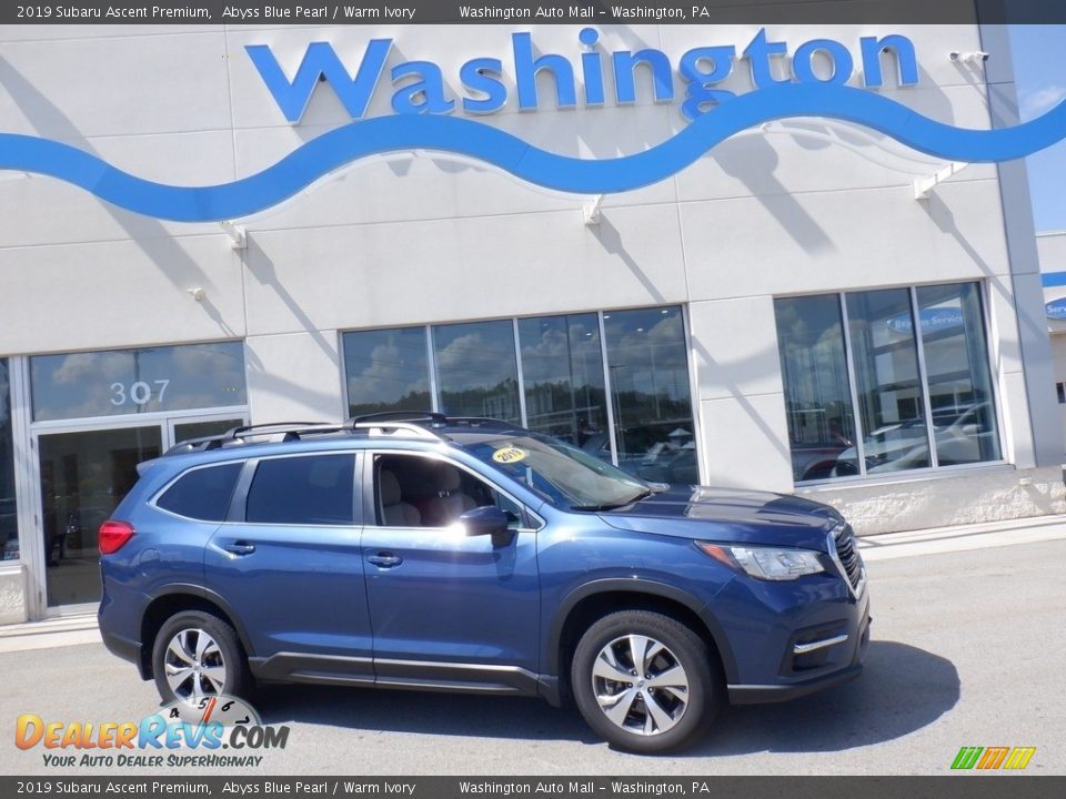 2019 Subaru Ascent Premium Abyss Blue Pearl / Warm Ivory Photo #1