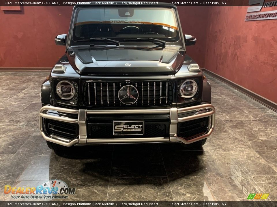 2020 Mercedes-Benz G 63 AMG designo Platinum Black Metallic / Black/Bengal Red Insert Photo #2