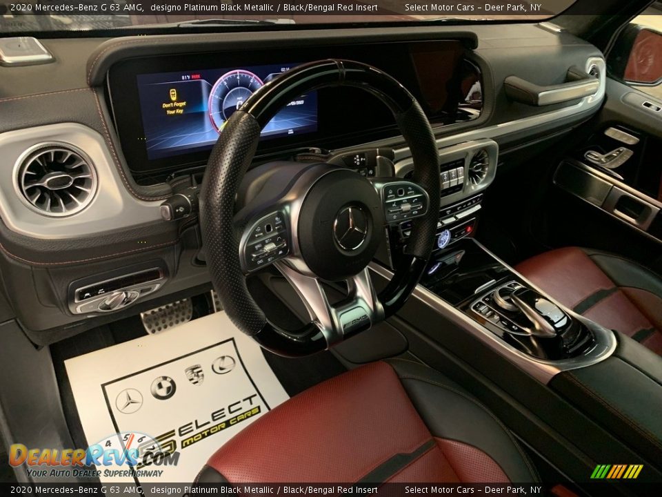 2020 Mercedes-Benz G 63 AMG designo Platinum Black Metallic / Black/Bengal Red Insert Photo #9