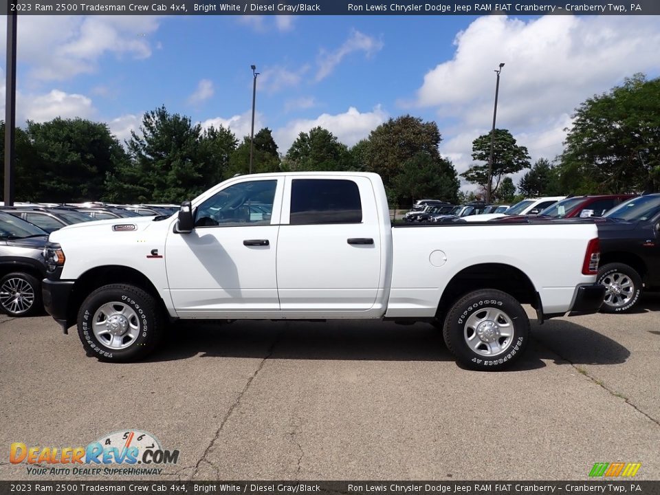 2023 Ram 2500 Tradesman Crew Cab 4x4 Bright White / Diesel Gray/Black Photo #2