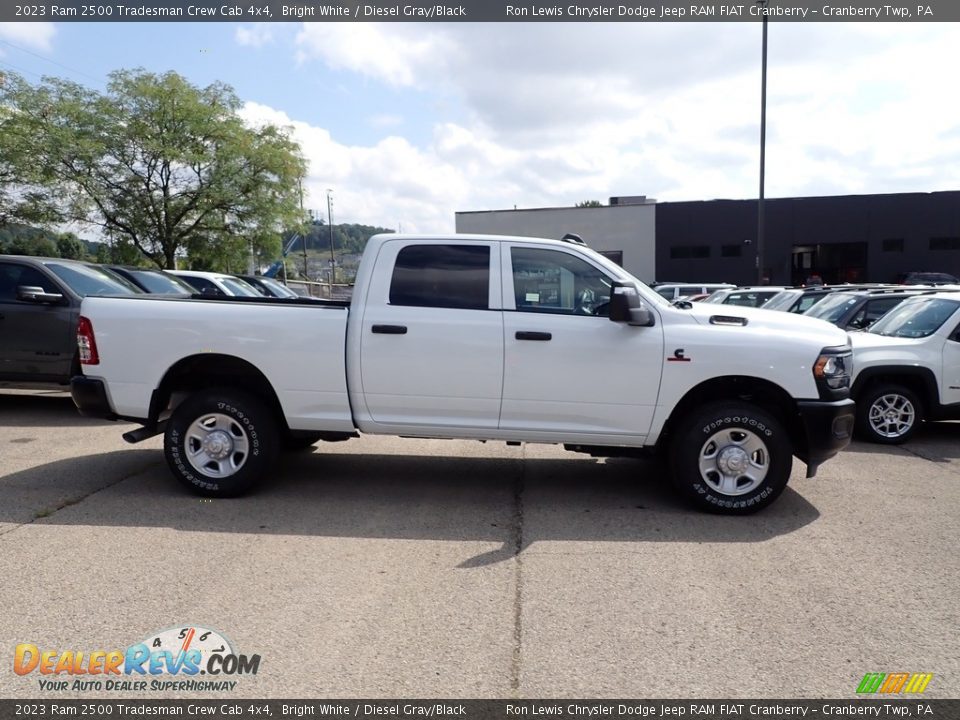 2023 Ram 2500 Tradesman Crew Cab 4x4 Bright White / Diesel Gray/Black Photo #6