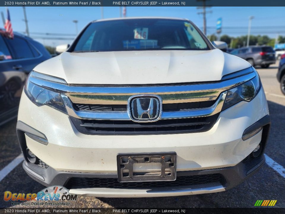 2020 Honda Pilot EX AWD Platinum White Pearl / Black Photo #2