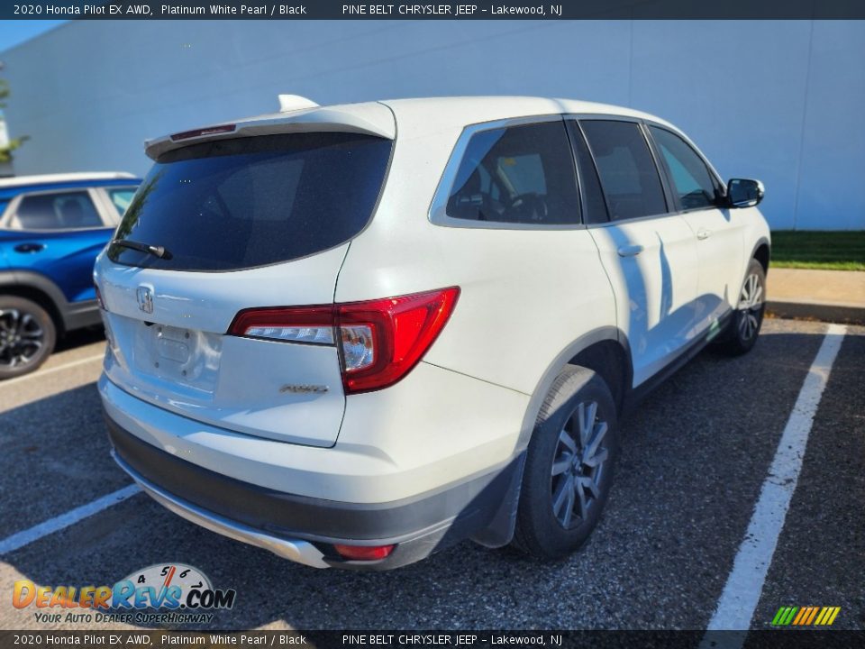 2020 Honda Pilot EX AWD Platinum White Pearl / Black Photo #3