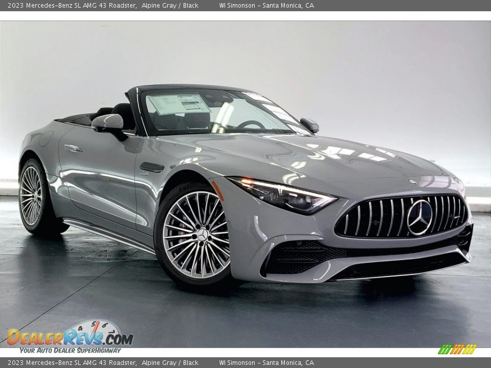 Front 3/4 View of 2023 Mercedes-Benz SL AMG 43 Roadster Photo #12