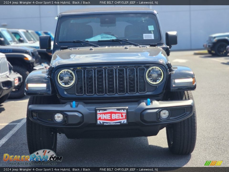 2024 Jeep Wrangler 4-Door Sport S 4xe Hybrid Black / Black Photo #2