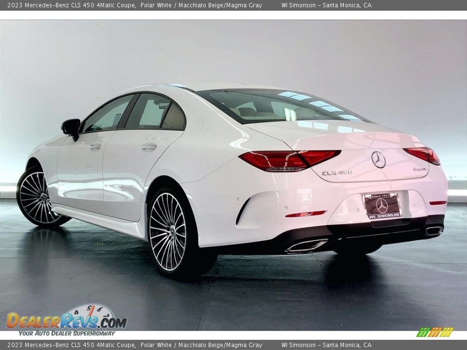 2023 Mercedes-Benz CLS 450 4Matic Coupe Polar White / Macchiato Beige/Magma Gray Photo #2