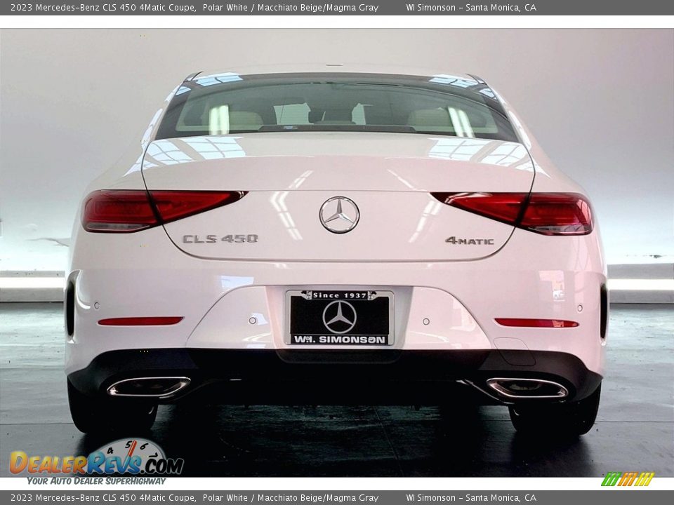 2023 Mercedes-Benz CLS 450 4Matic Coupe Polar White / Macchiato Beige/Magma Gray Photo #3