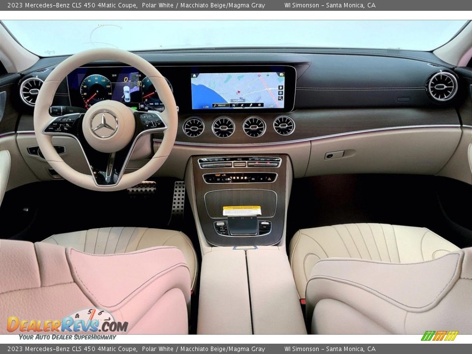 2023 Mercedes-Benz CLS 450 4Matic Coupe Polar White / Macchiato Beige/Magma Gray Photo #6