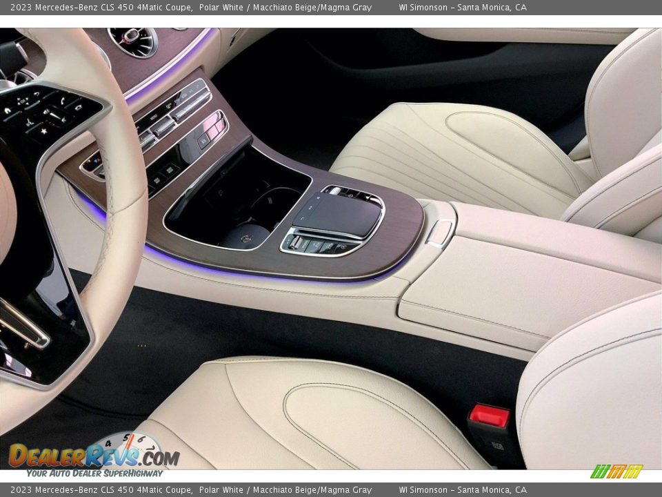 2023 Mercedes-Benz CLS 450 4Matic Coupe Polar White / Macchiato Beige/Magma Gray Photo #8