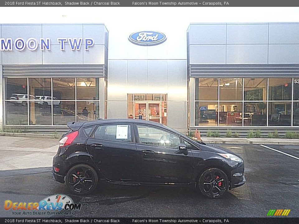 2018 Ford Fiesta ST Hatchback Shadow Black / Charcoal Black Photo #1