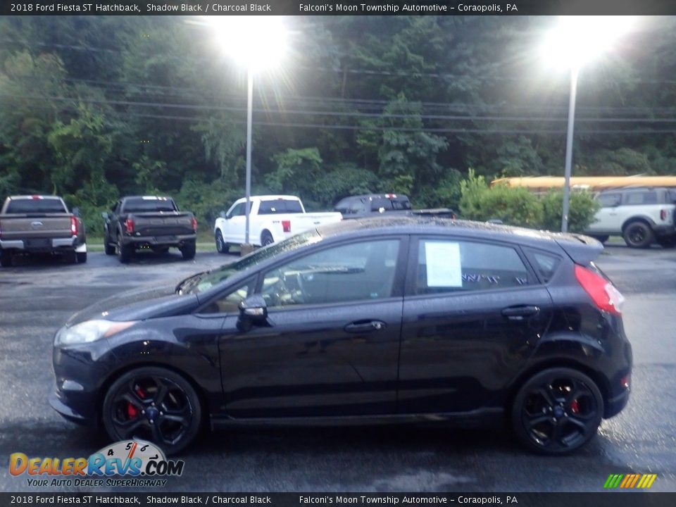 2018 Ford Fiesta ST Hatchback Shadow Black / Charcoal Black Photo #6