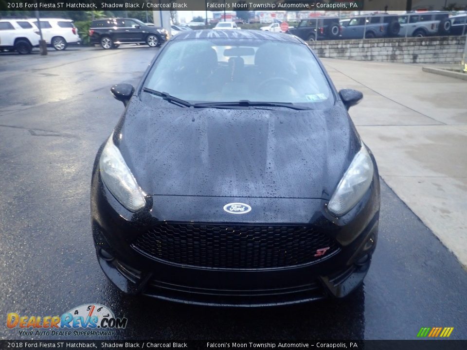 2018 Ford Fiesta ST Hatchback Shadow Black / Charcoal Black Photo #8