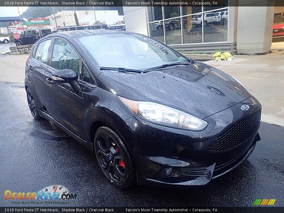 2018 Ford Fiesta ST Hatchback Shadow Black / Charcoal Black Photo #9