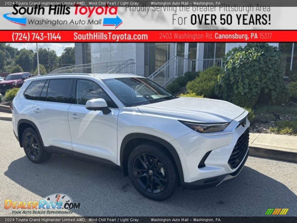 2024 Toyota Grand Highlander Limited AWD Wind Chill Pearl / Light Gray Photo #1