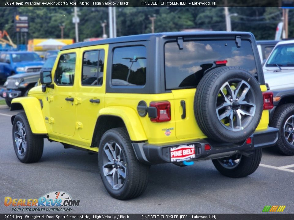 2024 Jeep Wrangler 4-Door Sport S 4xe Hybrid High Velocity / Black Photo #4