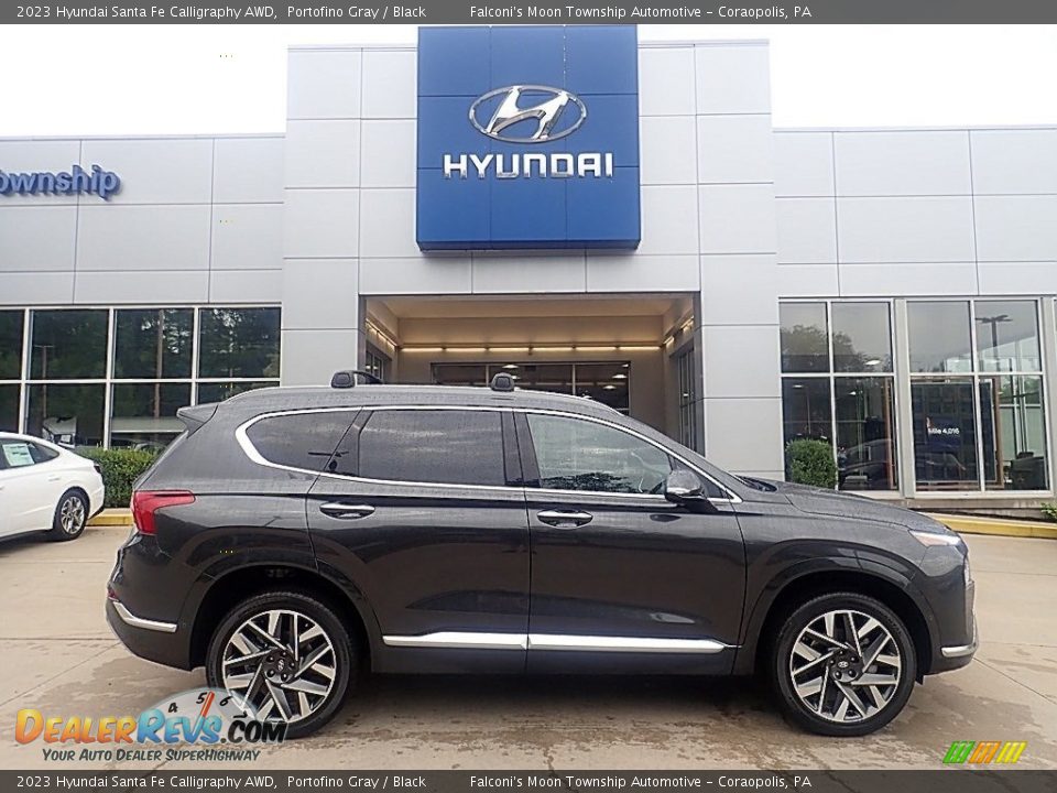 Portofino Gray 2023 Hyundai Santa Fe Calligraphy AWD Photo #1