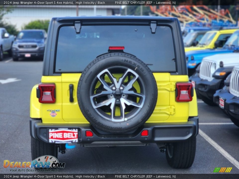 2024 Jeep Wrangler 4-Door Sport S 4xe Hybrid High Velocity / Black Photo #6