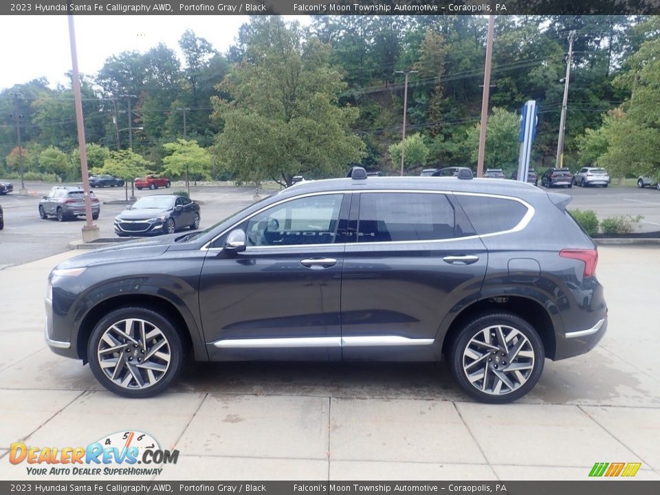 Portofino Gray 2023 Hyundai Santa Fe Calligraphy AWD Photo #6