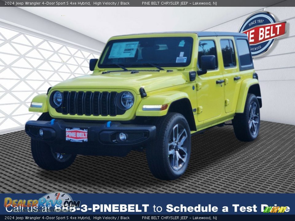 2024 Jeep Wrangler 4-Door Sport S 4xe Hybrid High Velocity / Black Photo #1