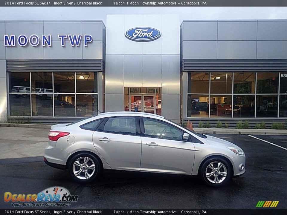 2014 Ford Focus SE Sedan Ingot Silver / Charcoal Black Photo #1