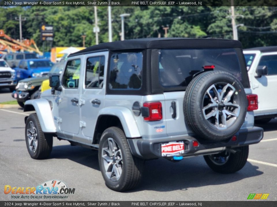 2024 Jeep Wrangler 4-Door Sport S 4xe Hybrid Silver Zynith / Black Photo #4