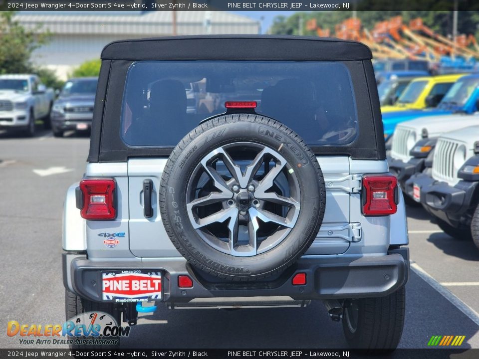 2024 Jeep Wrangler 4-Door Sport S 4xe Hybrid Silver Zynith / Black Photo #6