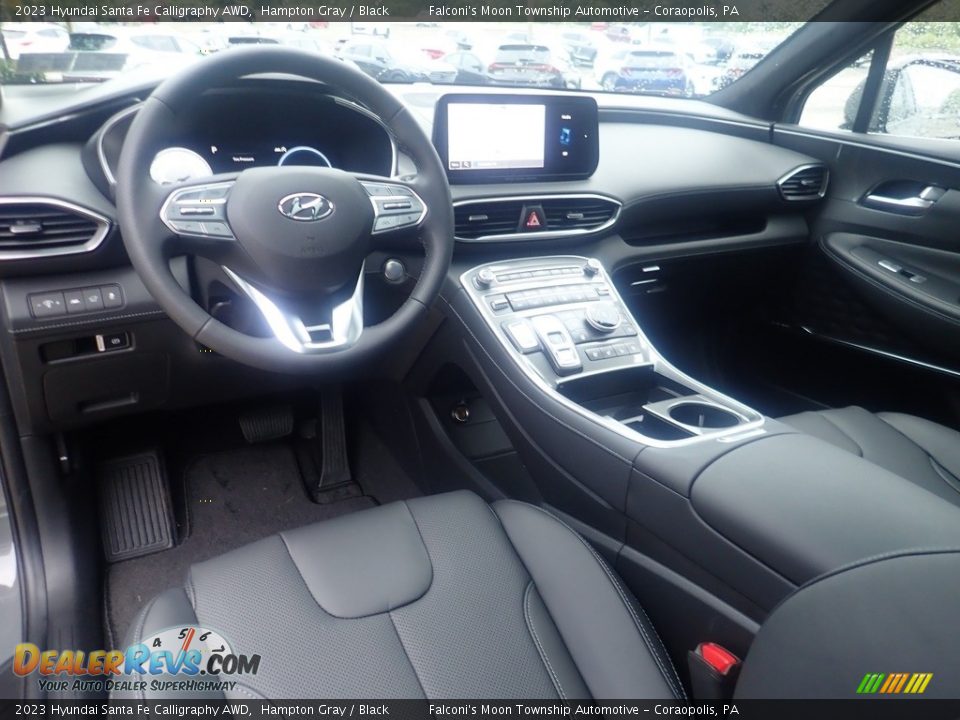 Black Interior - 2023 Hyundai Santa Fe Calligraphy AWD Photo #13