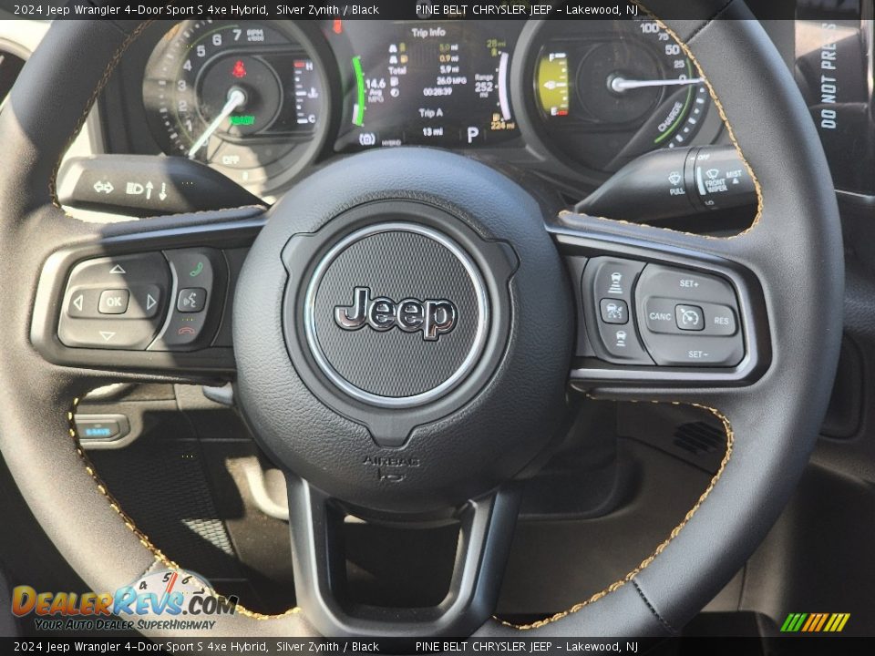 2024 Jeep Wrangler 4-Door Sport S 4xe Hybrid Silver Zynith / Black Photo #13