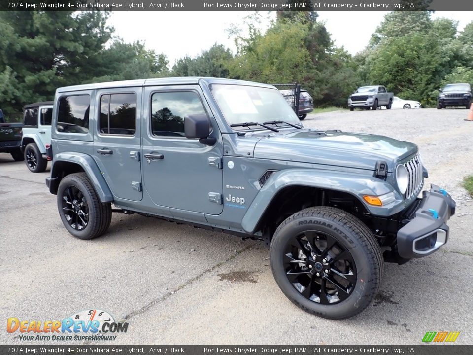 2024 Jeep Wrangler 4-Door Sahara 4xe Hybrid Anvil / Black Photo #7