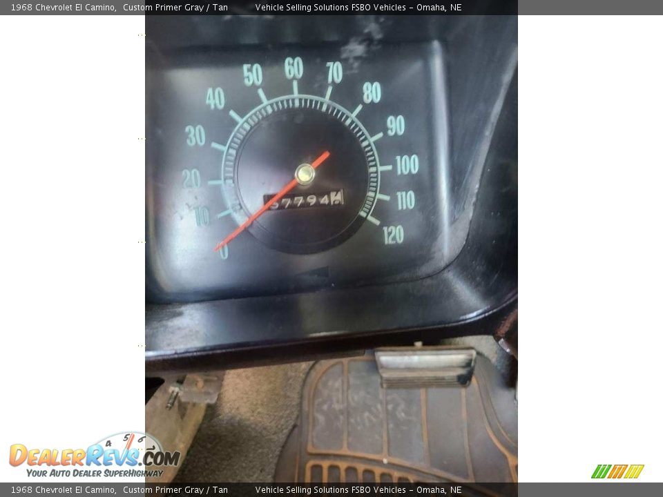 1968 Chevrolet El Camino Custom Primer Gray / Tan Photo #7