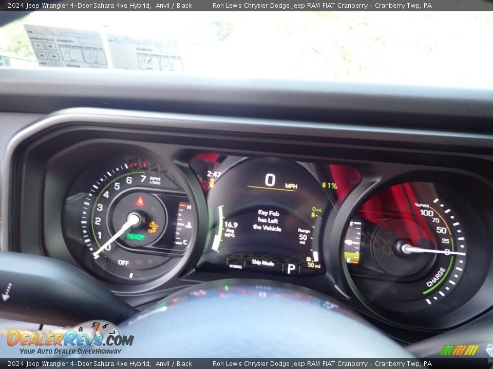 2024 Jeep Wrangler 4-Door Sahara 4xe Hybrid Gauges Photo #19