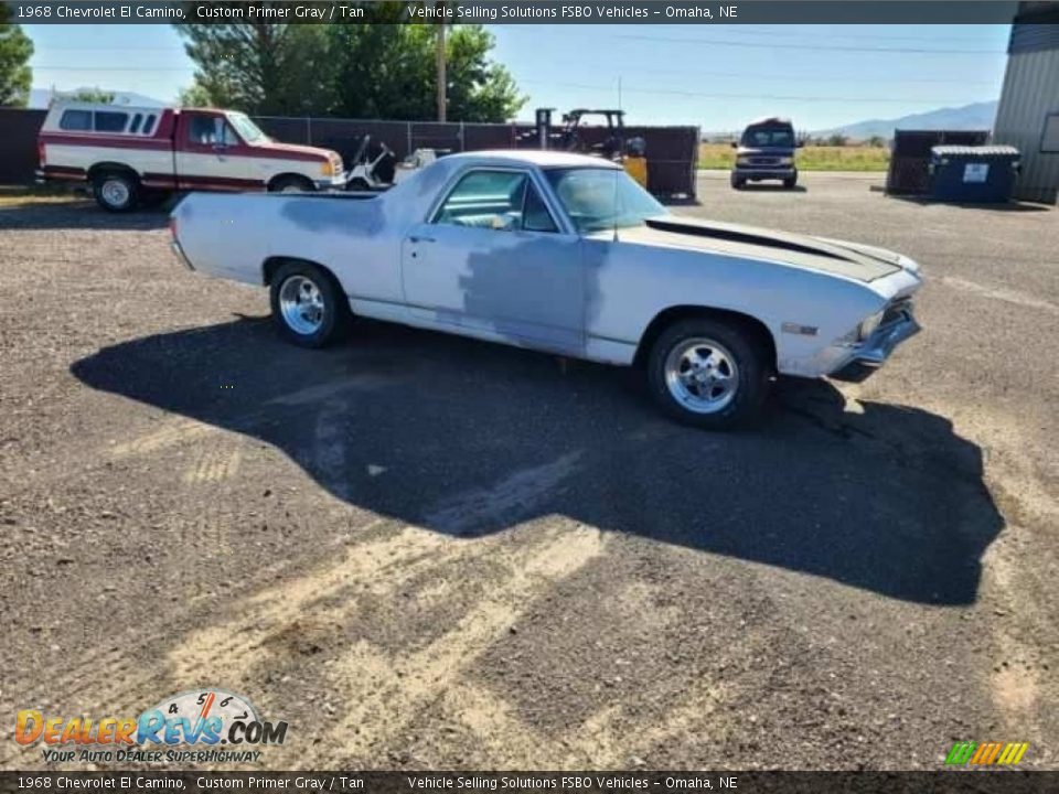 1968 Chevrolet El Camino Custom Primer Gray / Tan Photo #8