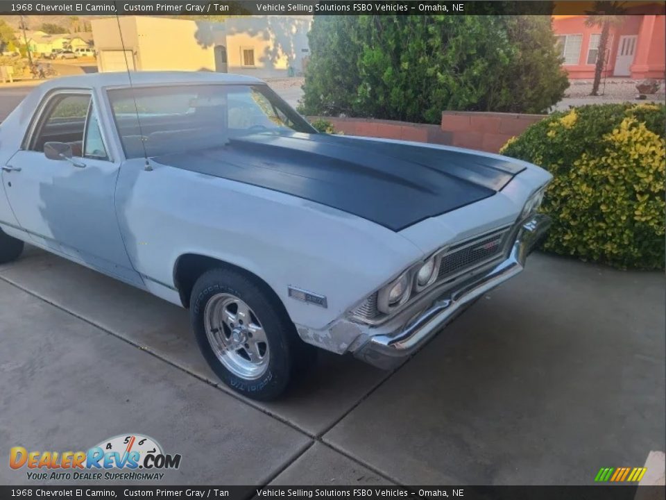 1968 Chevrolet El Camino Custom Primer Gray / Tan Photo #9